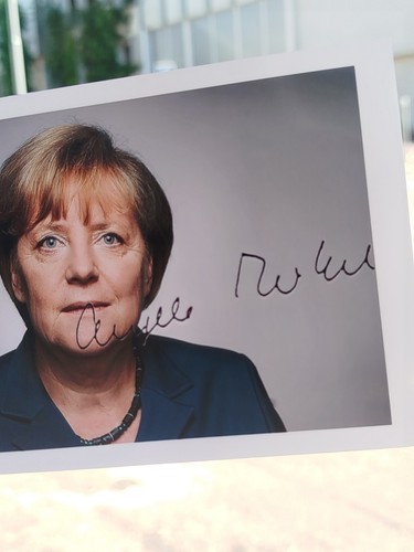 Angela merkel autographe - merkel,