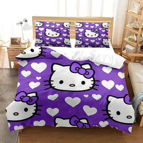 Hello kitty duvet cover set - kitty,
