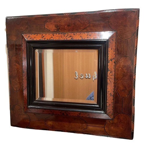 Vieux miroir marqueterie de - vieux,