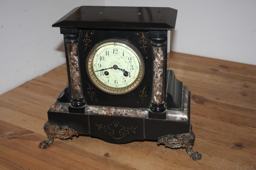 Pendule ancienne marbre noire - ancienne,