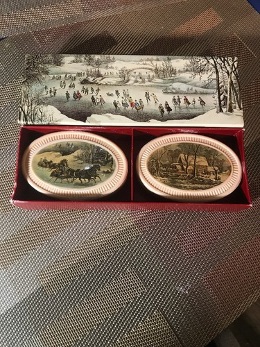 Vtg avon 1876 winterscapes - vtg,