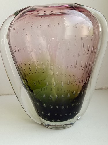 Vase verre souffle bulles - vase, en