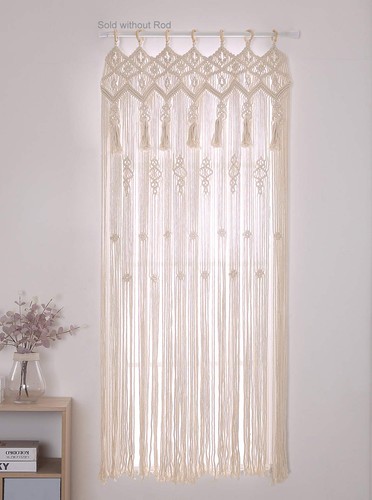 Achart macrame curtain wall - macrame,