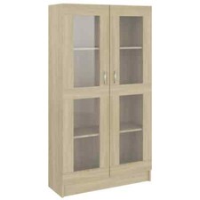 Armoire vitrine chêne - vitrine,