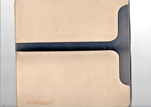 Porte document papier cuir - porte, en