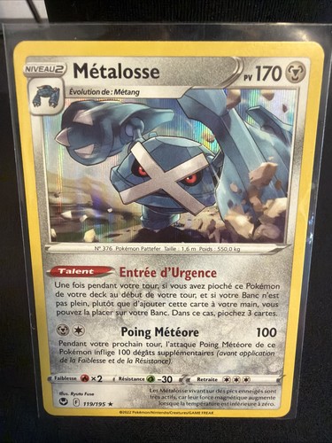 Carte pokémon holo métalosse - carte,