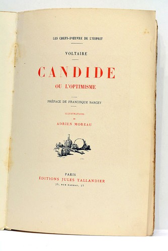 Livre ancien voltaire candide - livre,