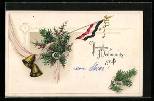 Carte postale voeux noël - voeux, de