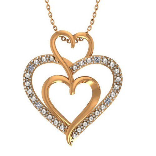 Colliers forme coeur - colliers, de
