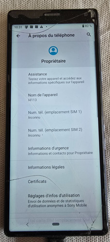 Lot 289 sony xperia 10 - 289:,