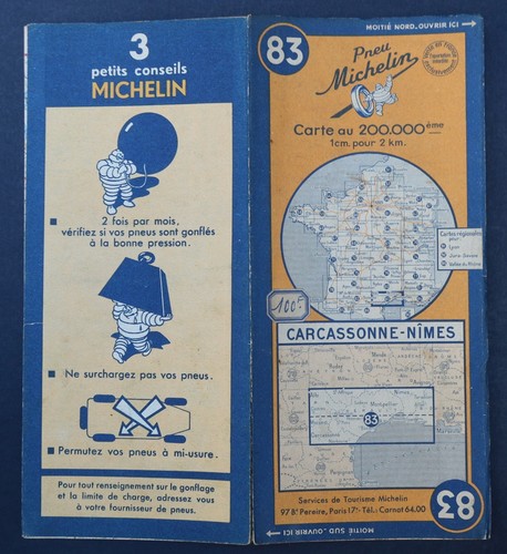 Carte michelin 83 - michelin, n°83