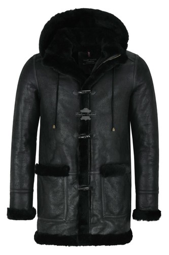 Men leather sheepskin duffle - men's,