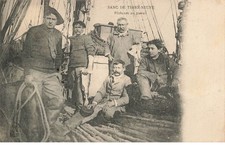 MIKIH-0606 35 CANCALE BANC DE TERRE NEUVE PECHEURS AU TRAVAIL