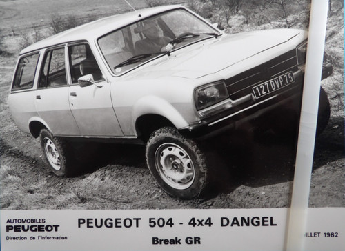 Photo presse peugeot 504 4x4 - 504,