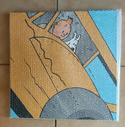 Tintin hublot toile sur - -,