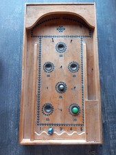Ancien jeu de bagatelle en bois ( flipper)