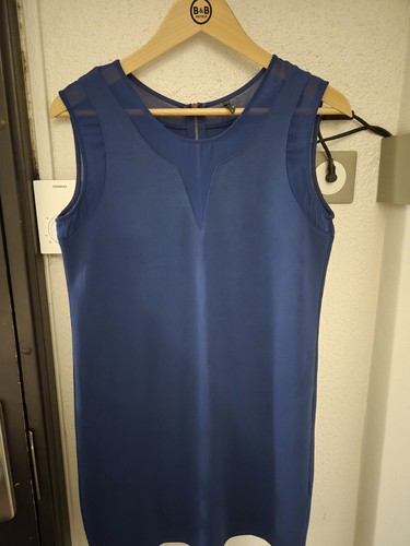 Robe bleu fonce - bleu,