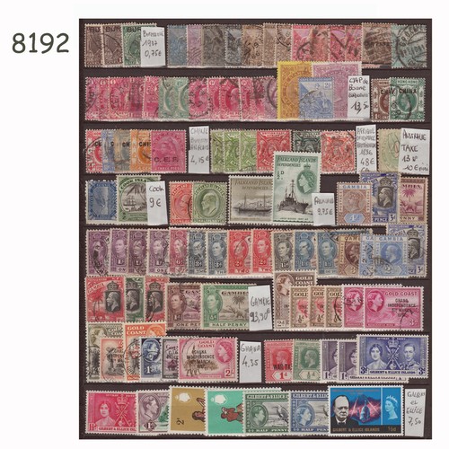 8192 burma 100 timbres cap - burma,