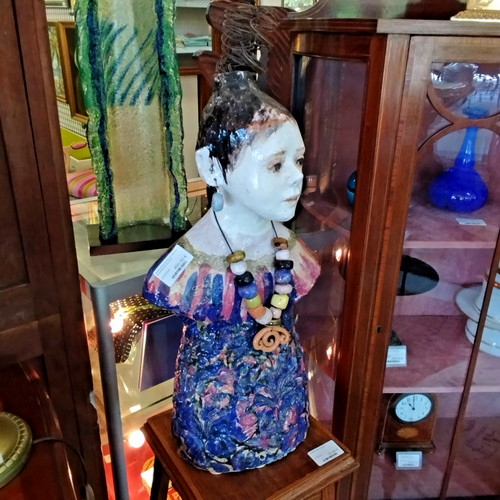 Sculpture buste jeune fille - buste,