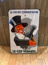 plaque émaillée ancienne cep