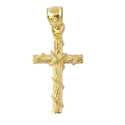 14k jaune croix 3 - 14k, or
