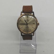 Montre automatique homme Omega Geneve Date Gold authentique fonctionnelle