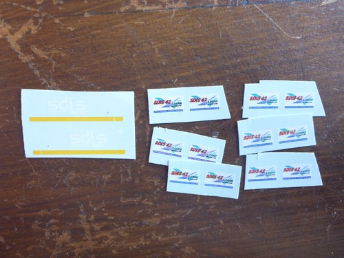 Decals pompiers sdis 42 - 1/43,