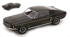 Miniature Voiture Auto 1:18 FORD MUSTANG GT FASTBACK 1968 BLACK Diecast