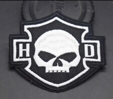 ECUSSON PATCH BRODE TETE DE MORT HARLEY DAVIDSON HD THERMOCOLLANT BIKER !