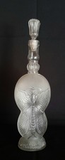 CARAFE AVEC BOUCHON  LEGRAS     ( PAPILLON ART NOUVEAU 19EME )