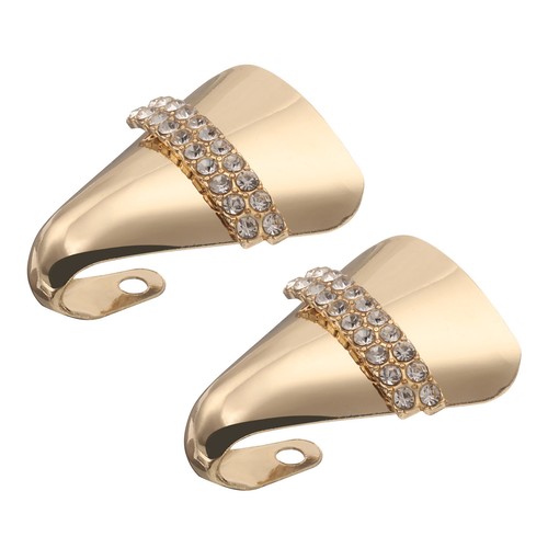 2pcs barre métallique strass - barre,