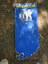 MICHELIN Gonfleur plaque émaillée 1969