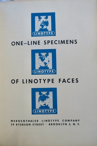 Linotype company one line - company, one-line