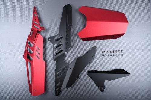 Garde boue arr alu rouge - arr, rouge+pare