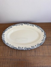 Ancien Grand Plat Ovale en Terre de Fer Modèle Savoie RA 41x27 cm