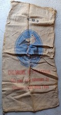 Ancien Sac de Jute Potasse d'Alsace 60 cm. x 1m20