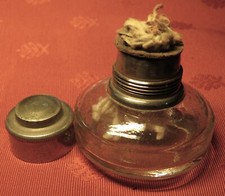 BRÛLEUR à ALCOOL en VERRE XIXème