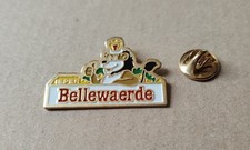 pin's parc attraction Bellewaerde Belgique (base dorée non signée)