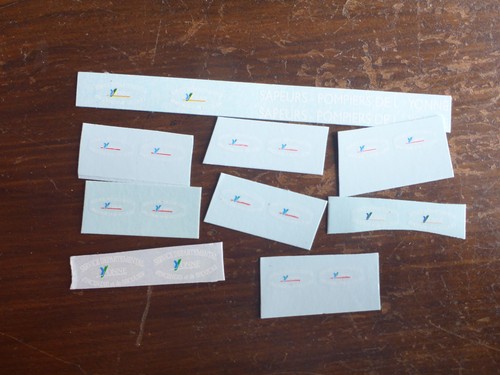 Decals pompiers sdis 89 - 1/43,