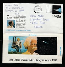 entier postal  aérogramme USA