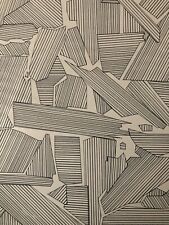 Beau Dessin Encre Abstrait Abstraction Cubiste Post Cubisme Papier 1980 Trait