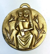 Importante Médaille Vierge À