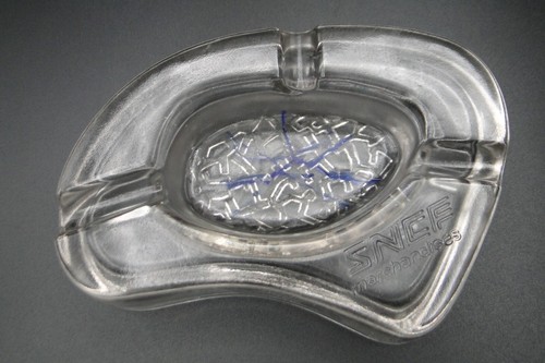 Cendrier verre publicitaire - verre,
