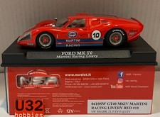 Slot Car NSR 0410SW Ford GT40 MKIV #10 Martini Rouge