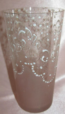 Ancien verre orangeade cristal