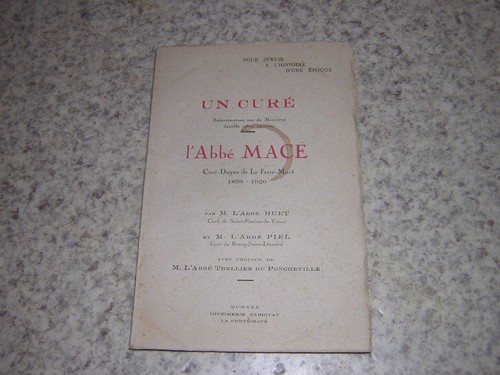 1930 curé abbé macé - curé, l'abbé