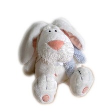 Doudou peluche lapin blanc - doudou,