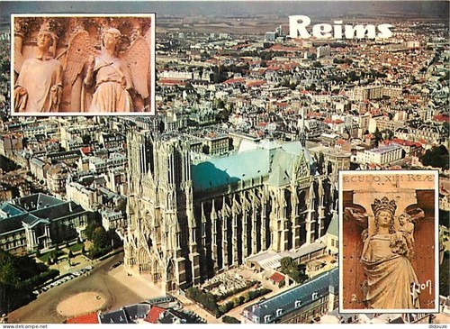 Carte postale reims - 51,