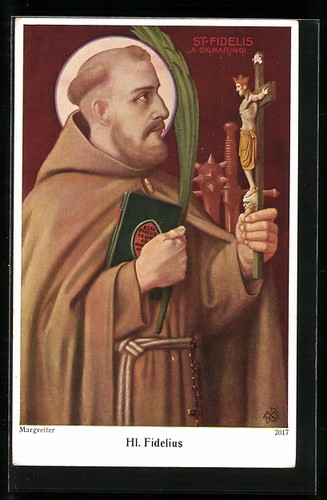 Saint fidelis avec croix - avec,