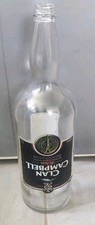 Bouteille En Verre Transparent Clan Campbell Ancienne Vide 4,5 Litres H- 50cm